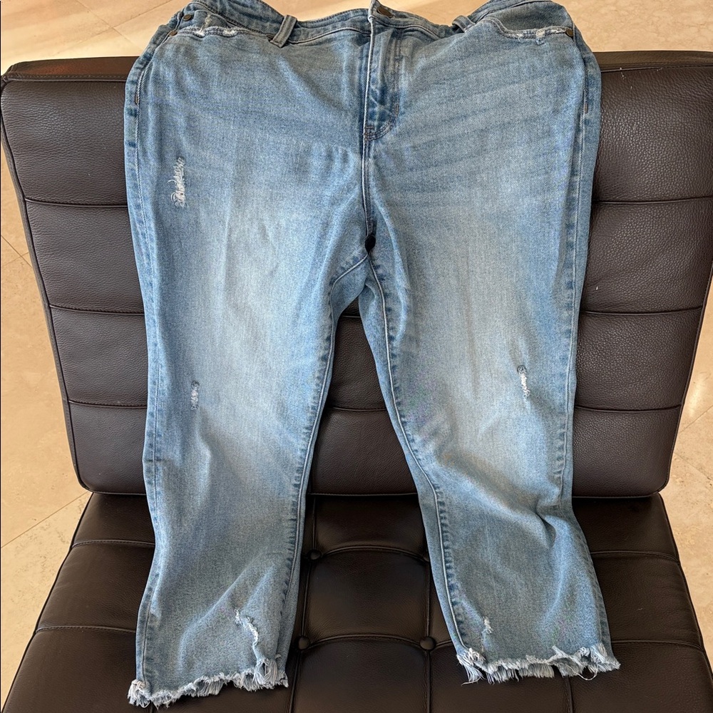 Liverpool Light Blue Cropped Jeans
